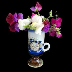 Otagiri Cup Ceramic Irish Coffee Demitasse Mug Seashell Sand Dollar 1970s